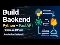 Python Backend API Tutorial FastAPI Firebase Firestore Setup