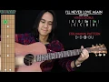 Download Lagu I'll Never Love Again Guitar Cover Acoustic - Lady Gaga  🎸 |Tabs + Chords|