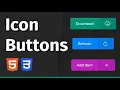 How to Add a Icon in a Button in HTML CSS