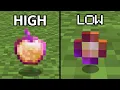 minecraft texture quality HIGH vs LOW