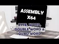 Linux Assembly Language x64 4 - Byte Word Double Word and Quad Words