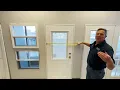 Measuring doors and windows for manufactured homes