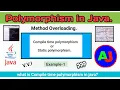 Compile time polymorphism in java method overloading