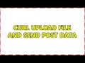 cURL Upload file and send POST data