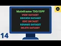 Browse View Edit Rename Delete options in - Mainframe Tutorial
