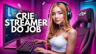Como CRIEI uma STREAMER com IA - GANHE 60.000 reais TODOS os MESES | Fingindo ser do JOB!
