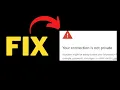 The website uses HSTS Solution You connection is not private FIX