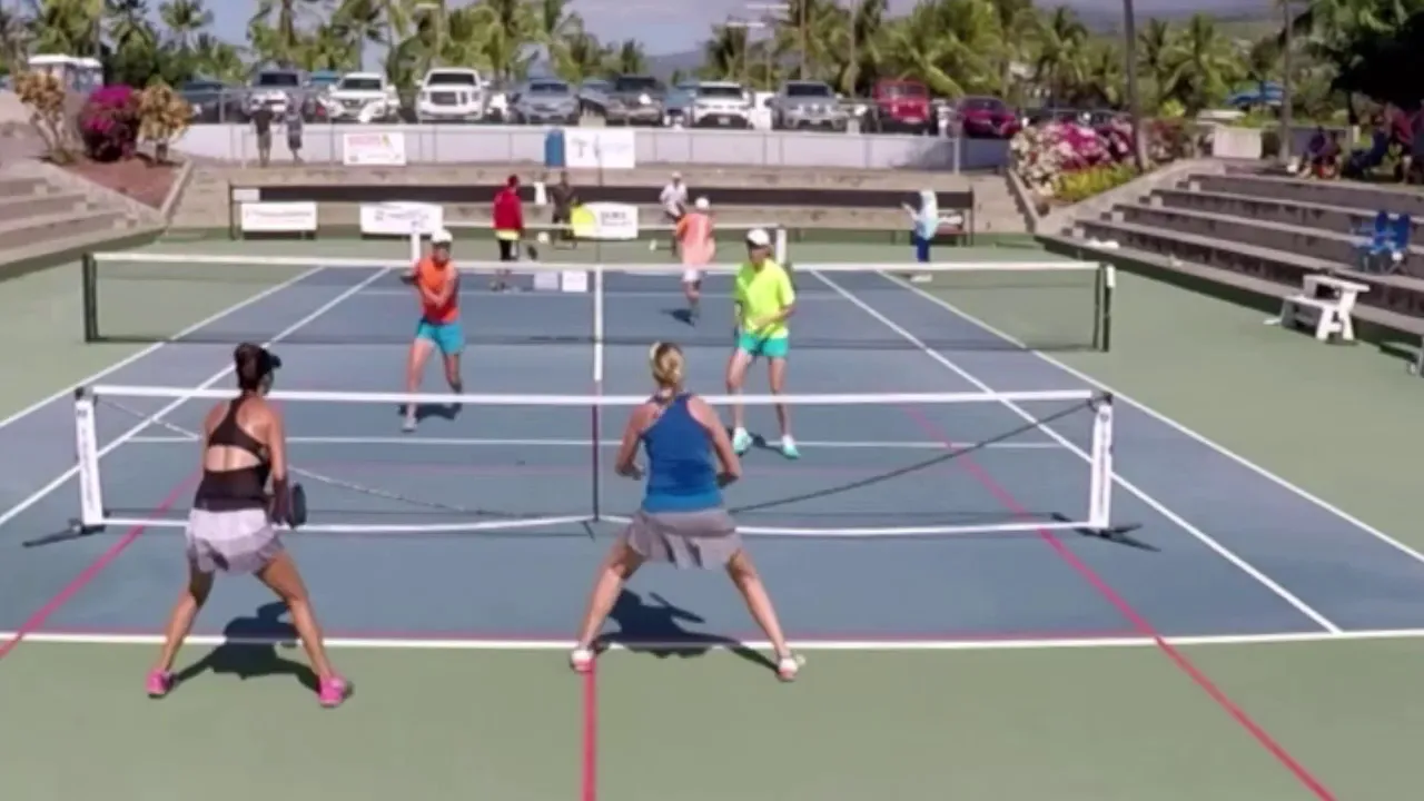 ** Best Women's PRO PickleBall Highlight ** 60 Shot Rally | Hawaiian Open 2019 🤙🏼