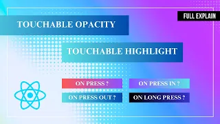 Touchable Opacity Touchable Highlight React Native Tutorial in Urdu and Hindi React Nativerse