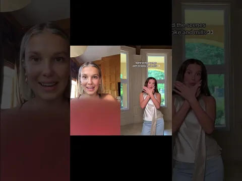 Millie Bobby Brown Tiktok Dance Reaction with Brooke monk #strangerthings5