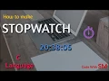 STOPWATCH How To Make Stopwatch By C Language C Language Projects Code With SM