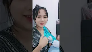 nongol vlog menyusui bayi yang imut dan lucu brestfeeding busui 