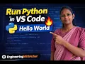 Python First Program in VS Code Hello World Beginner Tutorial Hindi