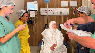 سالي في المستشفى 🥹ادعولها و للبيبي❤️