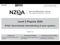NCEA Level 3 Physics - Waves 2024 Exam Paper NZQA 91523