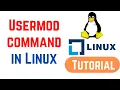 Linux Command Line Basics Tutorials - usermod command in Linux with Examples