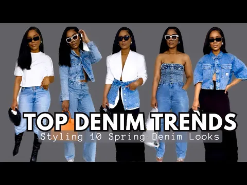 Download MP3 🚨Top Denim Trends For 2023| Styling 10 Spring Denim Outfits ft The BEST Designer Dupes