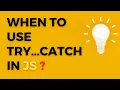 Mastering JavaScript Knowing When to Use Try-Catch Blocks LiveinfoSolutions Hindi