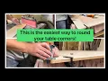 This is the easiest method for rounding corners on tables