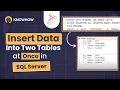 How to Insert Data into Two Tables at Once SQL Tutorial