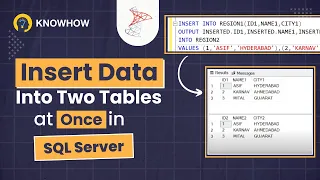 How to Insert Data into Two Tables at Once SQL Tutorial
