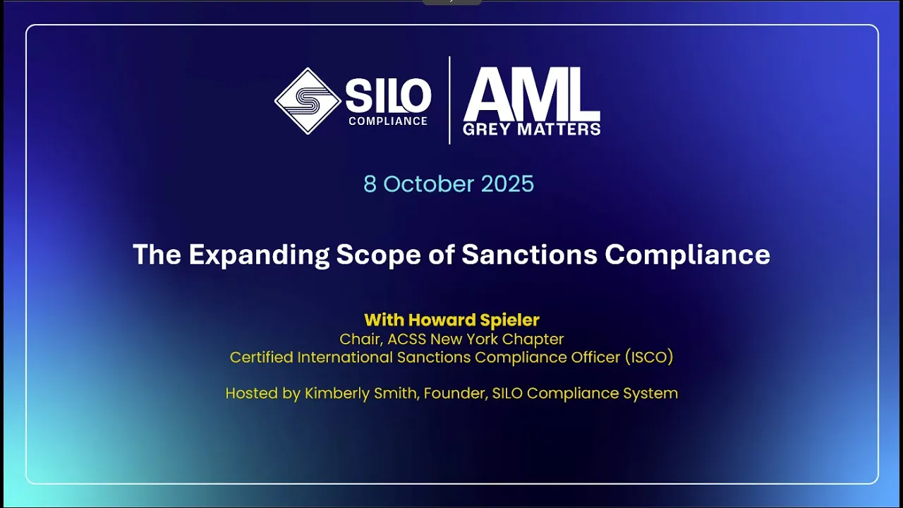 AML Grey Matters - The Expanding Scope of Sanctions Compliance