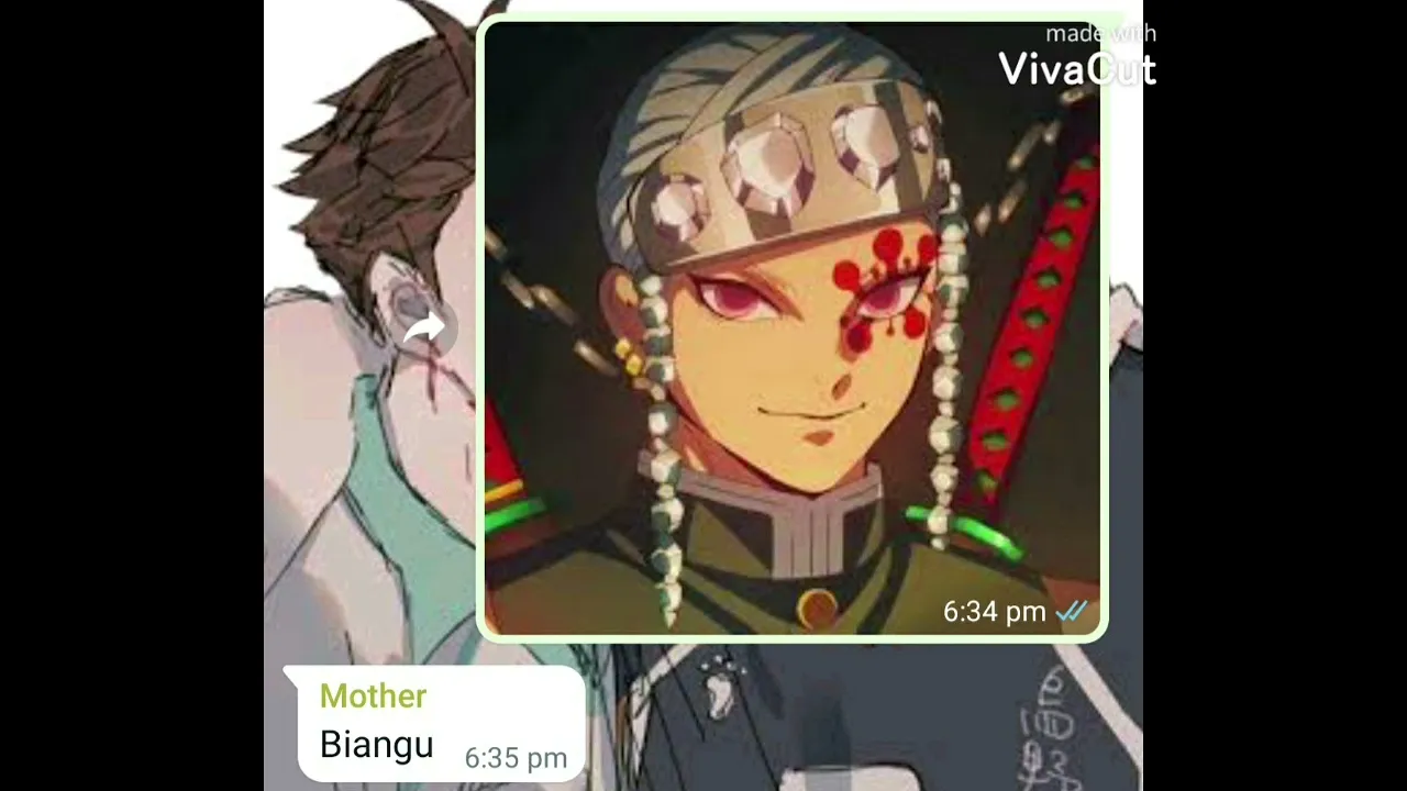 My mum guessing Demon Slayer characters