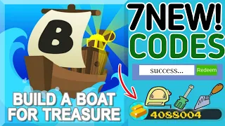 UPDATE BUILD A BOAT FOR TREASURE CODES AUGUST 2026 - ROBLOX BUILD A BOAT CODES 2026