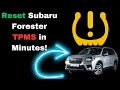 How to Reset Tire Pressure Light on Subaru Forester TPMS Button Location
