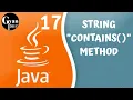 String contains Method in Java Java tutorial for beginners