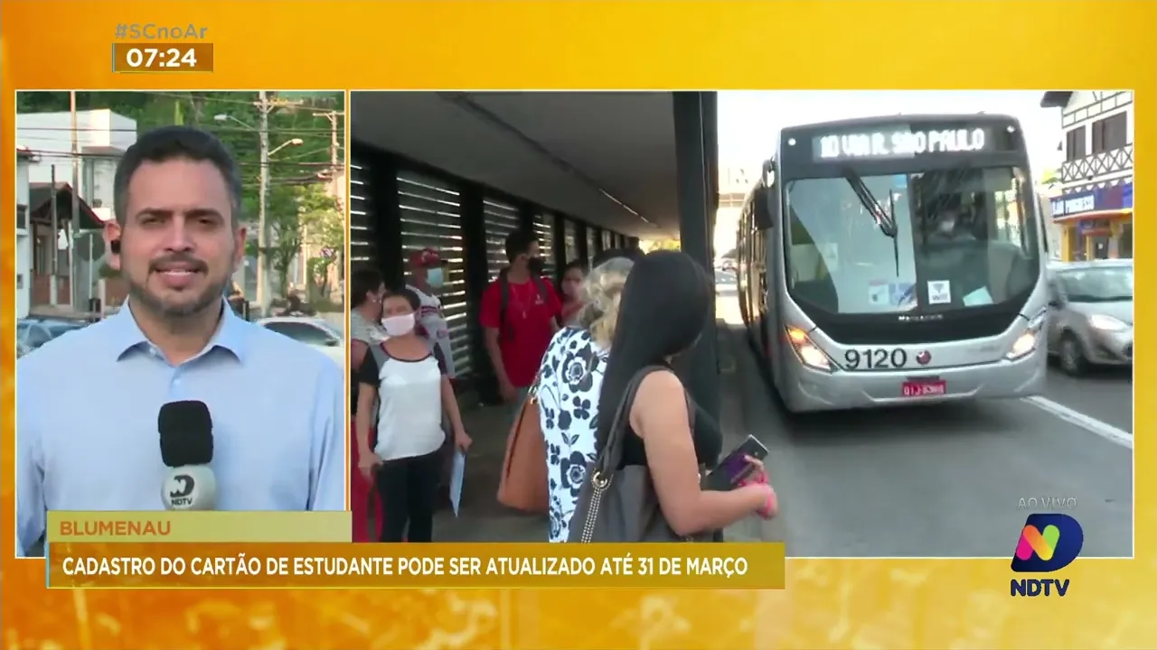 Prazo para recadastro do passe escolar dos estudantes de Blumenau segue até 31 de março