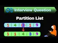 Partition List LeetCode 86 Linked List Python Solution