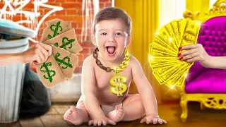 تم استبدالي بطفل من عائلة مليونيرية عندما ولدت أخت ثرية مقابل أخت فقيرة 