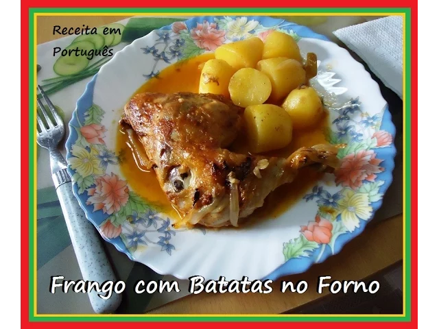 FRANGO COM BATATAS NO FORNO RECEITA FÁCIL
