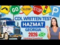 Georgia CDL Hazmat Practice Test 2026 GA Hazardous Materials Endorsement Study Guide