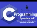 C language Arabic Arithmetic operators Cast operator Increment and Decrement