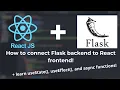 Connect a Flask backend to React frontend