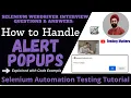 Selenium Interview Questions Answers How to Handle Alert in Selenium WebDriver