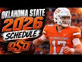 Oklahoma State Football 2026 Schedule Prediction
