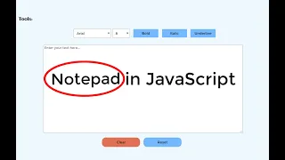 Create Notepad in JavaScript - JavaScript Tutorial