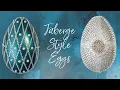 Dollar Tree High end Easter Decor Faberge Style Eggs Beautiful Decor for Easter or anytime