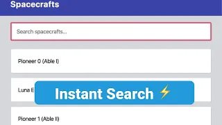 Instant search in JavaScript