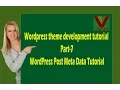 Wordpress theme development tutorial Part-7 - WordPress Post Meta Data Tutoria