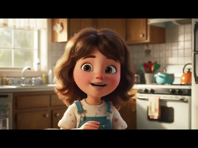 Veo demo | Cartoon girl
