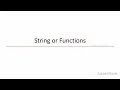 Assignment of String
