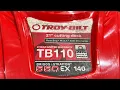 TROY BILT TB110 21 OIL CHANGE