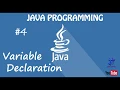 Java Programming Lecture 4 - Constants and Variables in Java