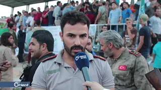 كرنفال رياضي في مدينة عفرين وفاءا لحارس الثورة عبد الباسط الساروت سوريا 