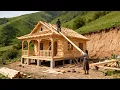 Lagu The young couple spent 2 years building a luxurious wooden villa in the forest | By @dangthimui