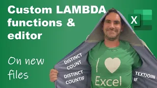 Excel s custom function editor Create reuse LAMBDAs in new files